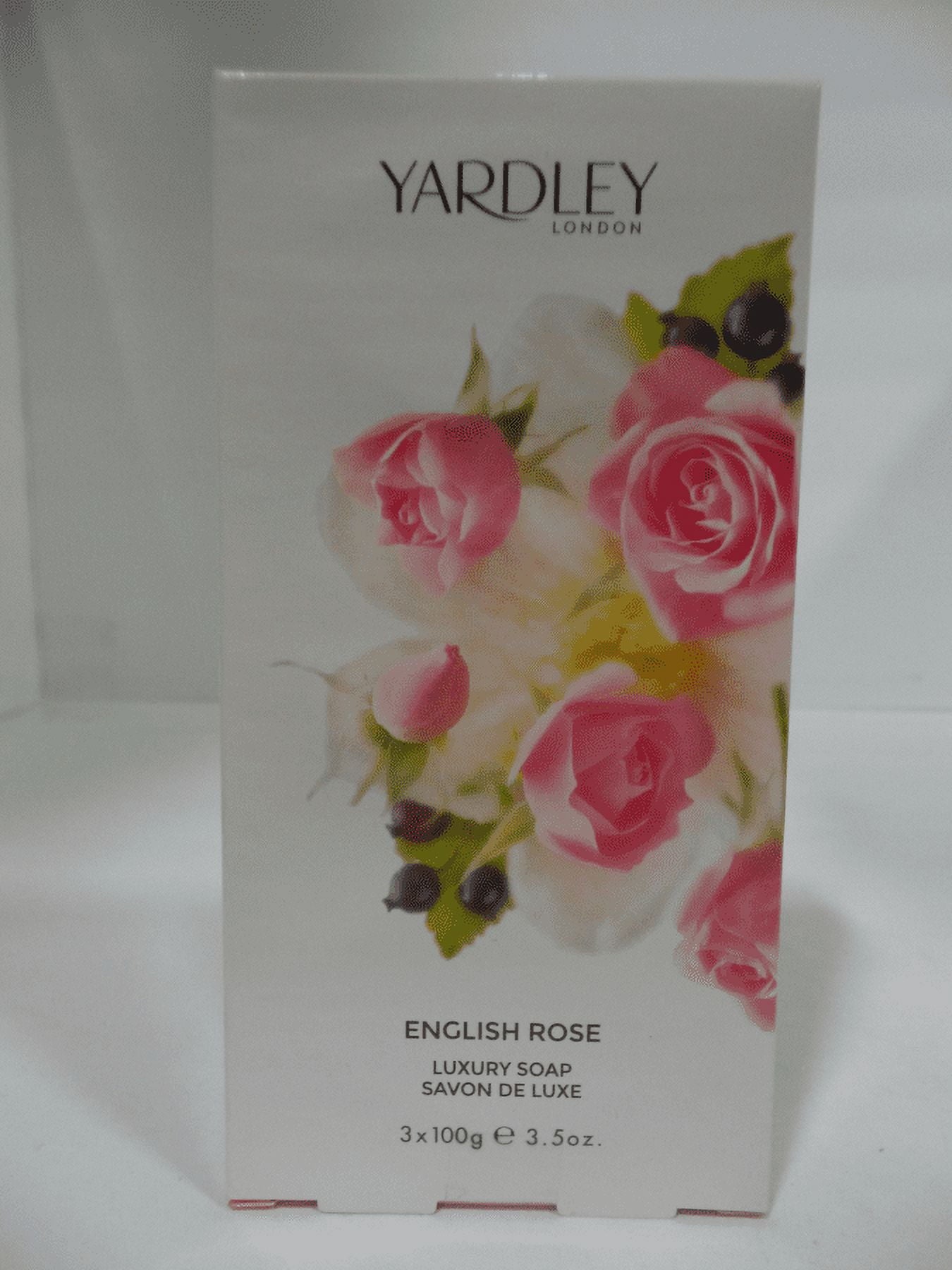 Yardley English Rose Luxury Soap, 3 x 3.5 oz