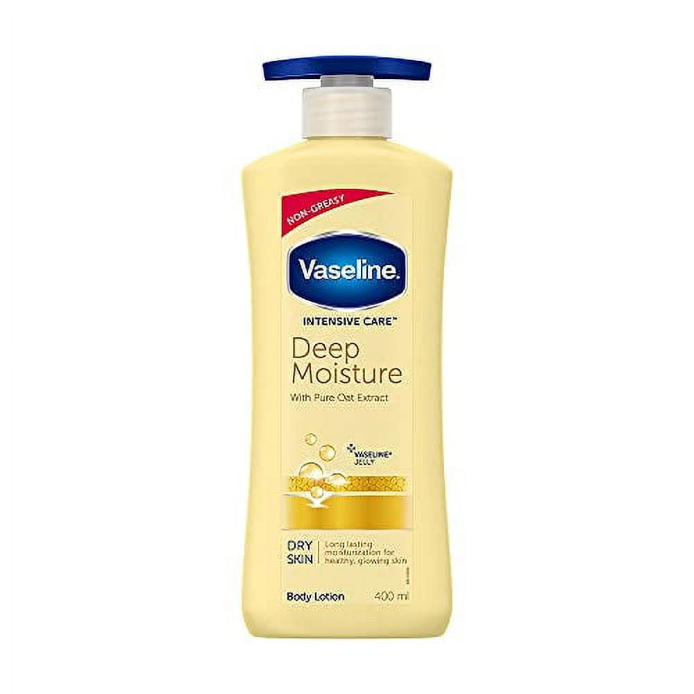 Vaseline Intensive Care Deep Moisture Nourishing BodyLotion 400 ml, Daily Moisturizer for