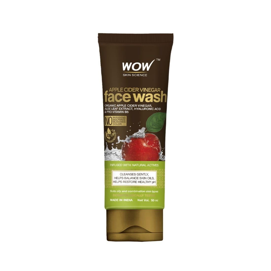 Wow Skin Science Apple Cider Vinegar Foaming FaceWash | Deep Cleansing | For Oily Skin | F