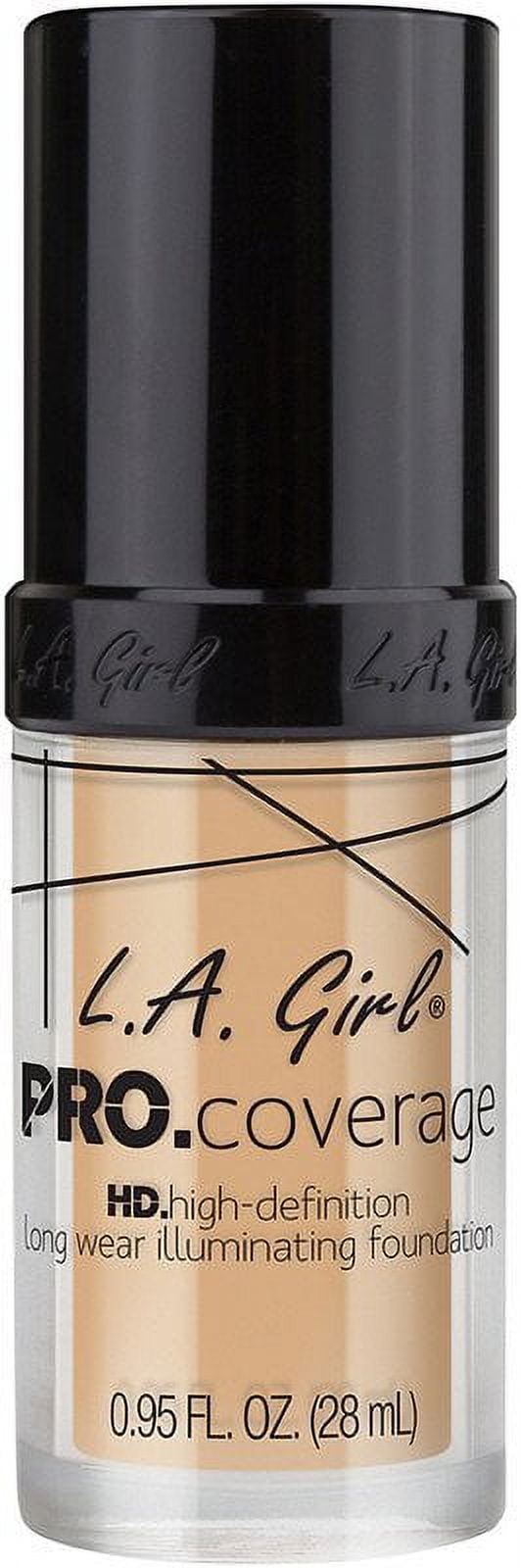 L.A. Girls Pro Coverage HD High-Definition Long Wear Illuminating Foundation, Fair