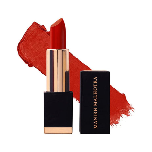 MyGlamm Manish Malhotra Hi-Shine Lipstick - Radiant Red - 4gm | Bright Red Shade | Lightwe