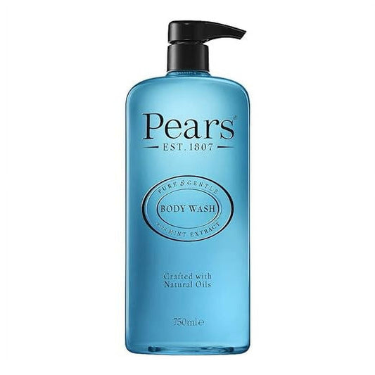 Pears Pure & Gentle BodyWash with Mint Extract, 750 ml