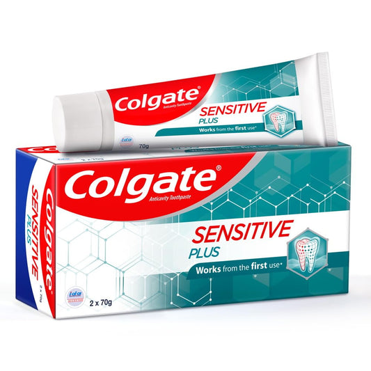 Colgate Sensitive Plus Toothpaste, With Pro Argin Formula for Sensitivity Relief, 140gm