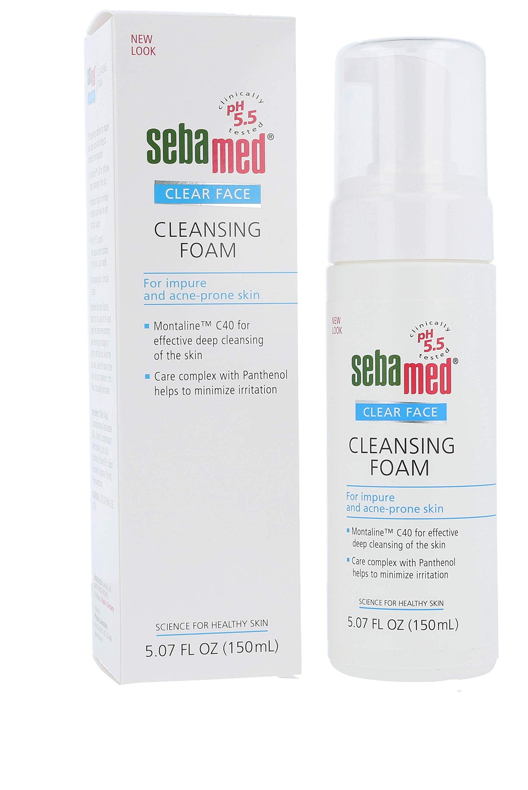 Sebamed Clear Face Cleansing Foam Ph 5.5 For Acne Prone Skin Gentle Deep Pore Cleanser Wit