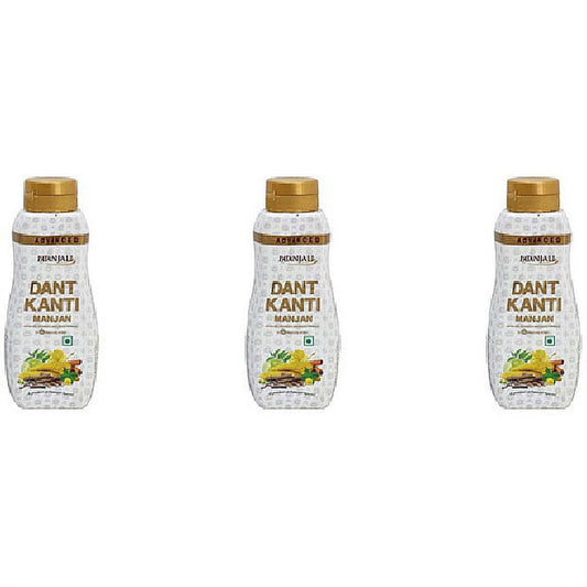 Pack Of 3 - Patanjali Dant Kanti Manjan - 100 Gm (3.5 Oz)