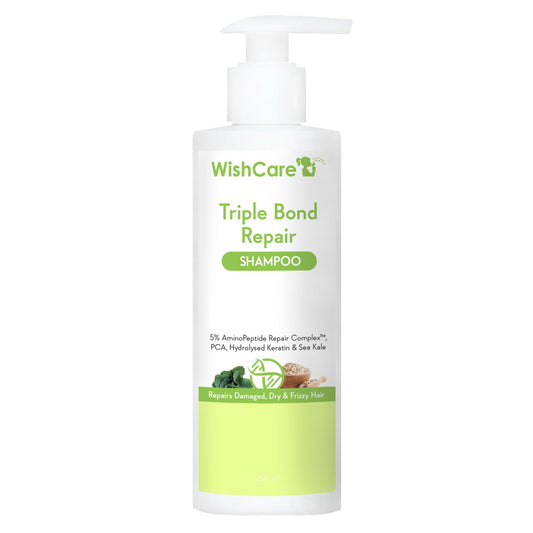 Wishcare Triple Bond Repair Shampoo - 5% Aminopeptide Complex & Pca - Repairs Damaged & Fr