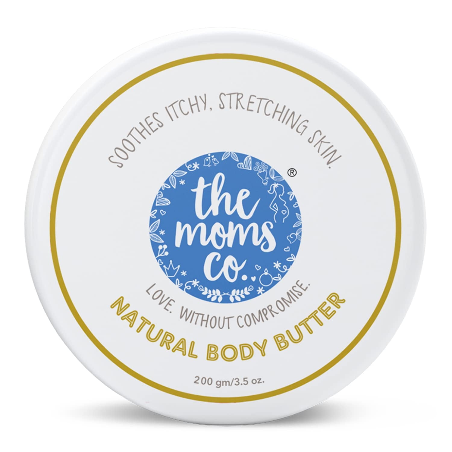 The Moms Co. Natural Body Butter for Women | 24 Hours Moisturization with Shea & Cocoa But