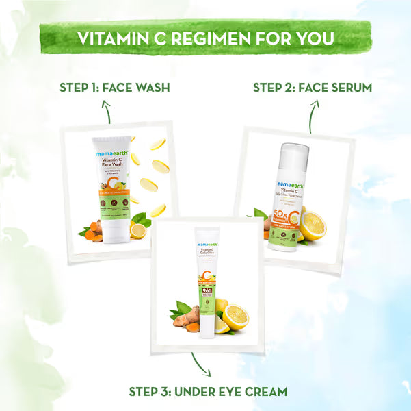 Mamaearth Vitamin C Daily Glow Under Eye Cream: Vitamin C & Turmeric, 20 g