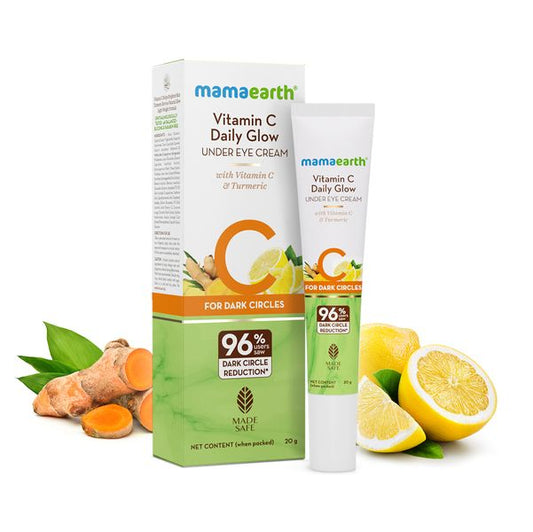 Mamaearth Vitamin C Daily Glow Under Eye Cream: Vitamin C & Turmeric, 20