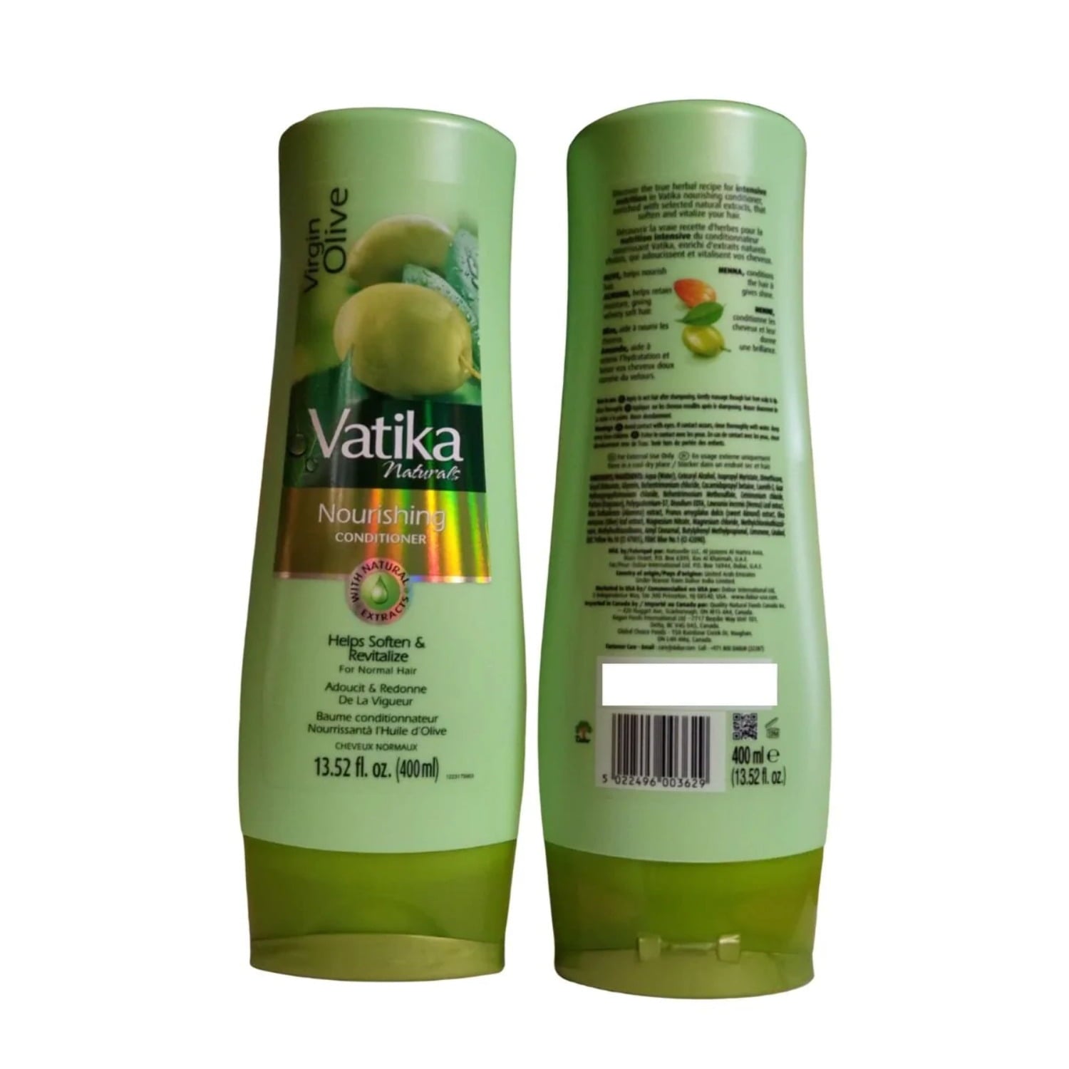 Dabur Vatika Virgin Olive Nourishing Shampoo 400ml (Pack of 3)