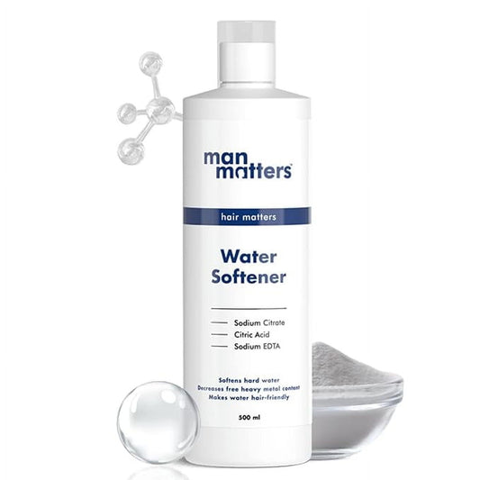 Man Matters Water Softener 500ml | Instant Hard Water Softening Agent | Reduces Hair Fall