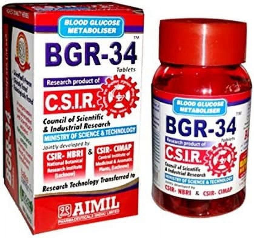 5 packs of BGR-34 TABLETS 100% NATURAL HERBAL Blood Glucose Metaboliser Research product o