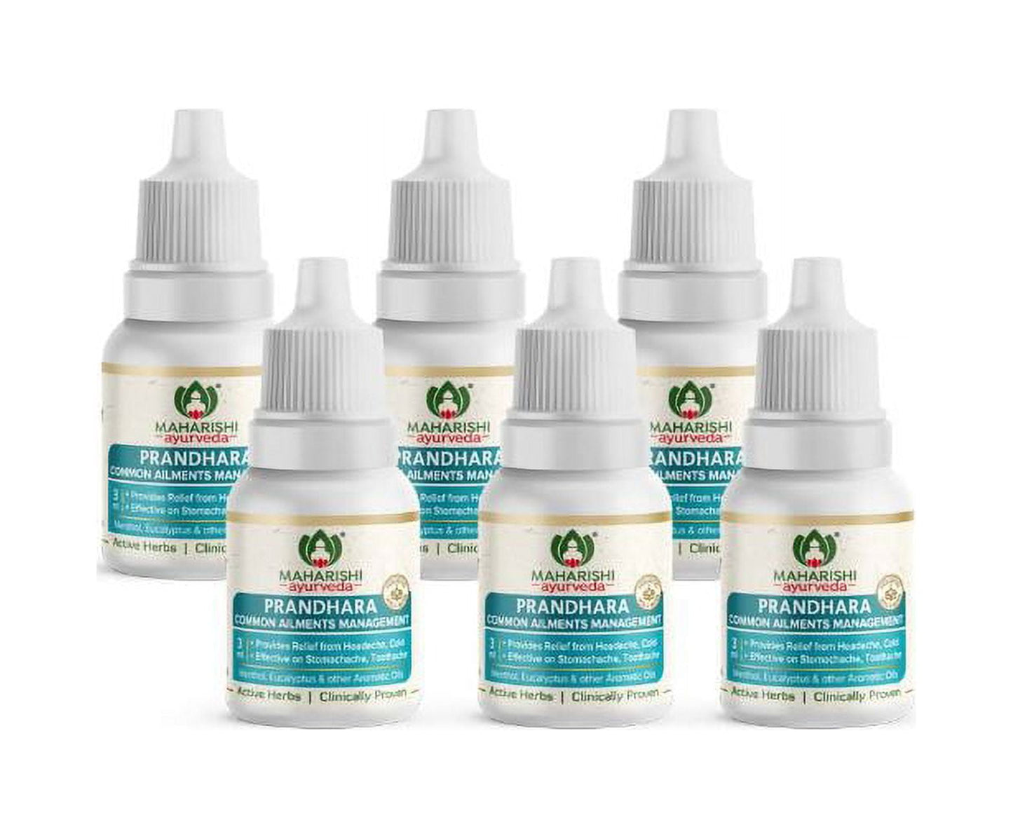 Maharishi Ayurveda Prandhara- Ayurvedic Oil for Common Ailments | For Nasal Congestion, Headache & Toothache | Multi-Purpose Oil 3ml