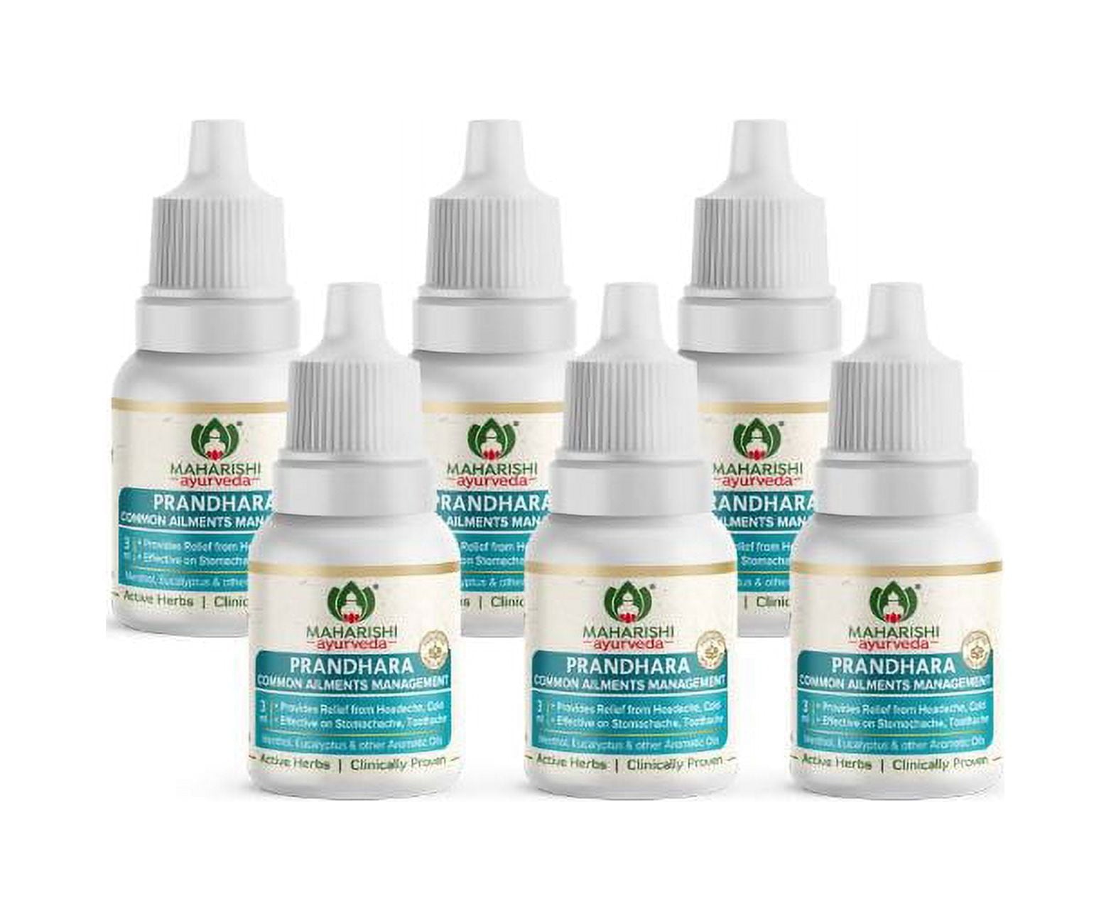 Maharishi Ayurveda Prandhara- Ayurvedic Oil for Common Ailments | For Nasal Congestion, Headache & Toothache | Multi-Purpose Oil 3ml