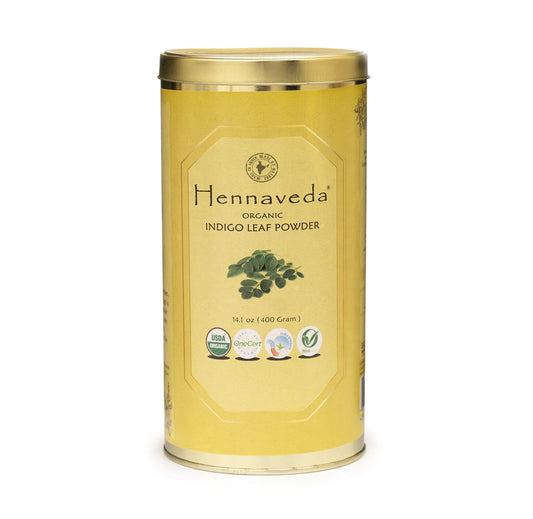 Hennaveda Organic Indigo Powder For Hair 400 G.