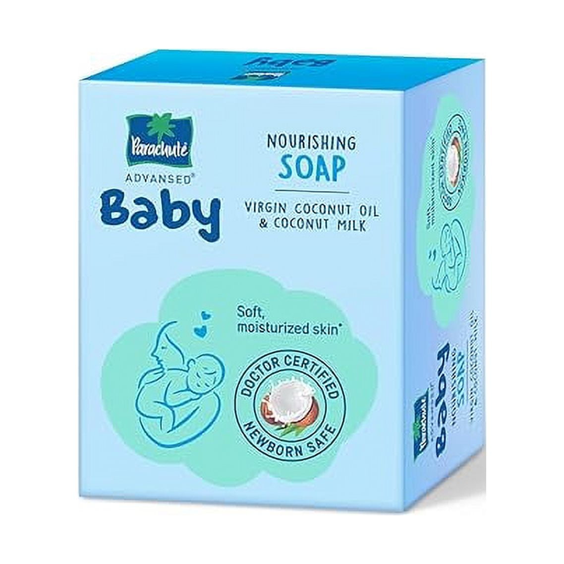 Parachute Advansed Baby Soap for Newborn Babies Virgin Coconut Oil & Coconut Milk 75gm x 3