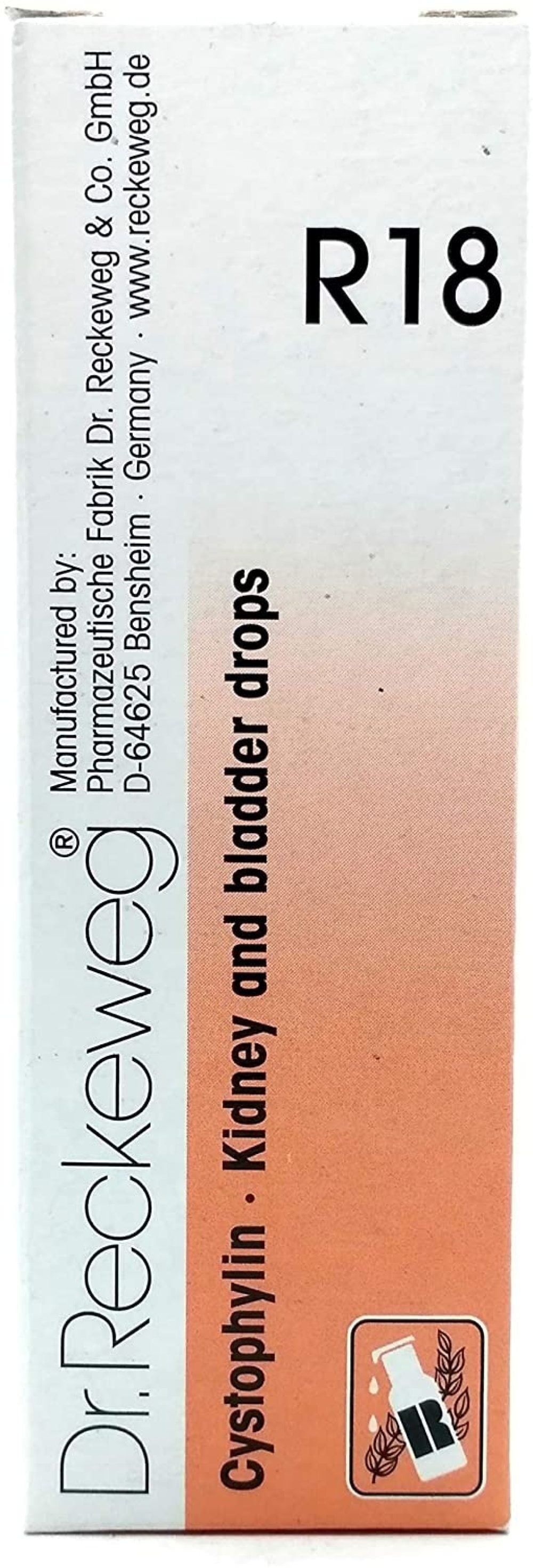Dr.Reckeweg Germany R18 - Kidney and Bladder Drops (22 ml)