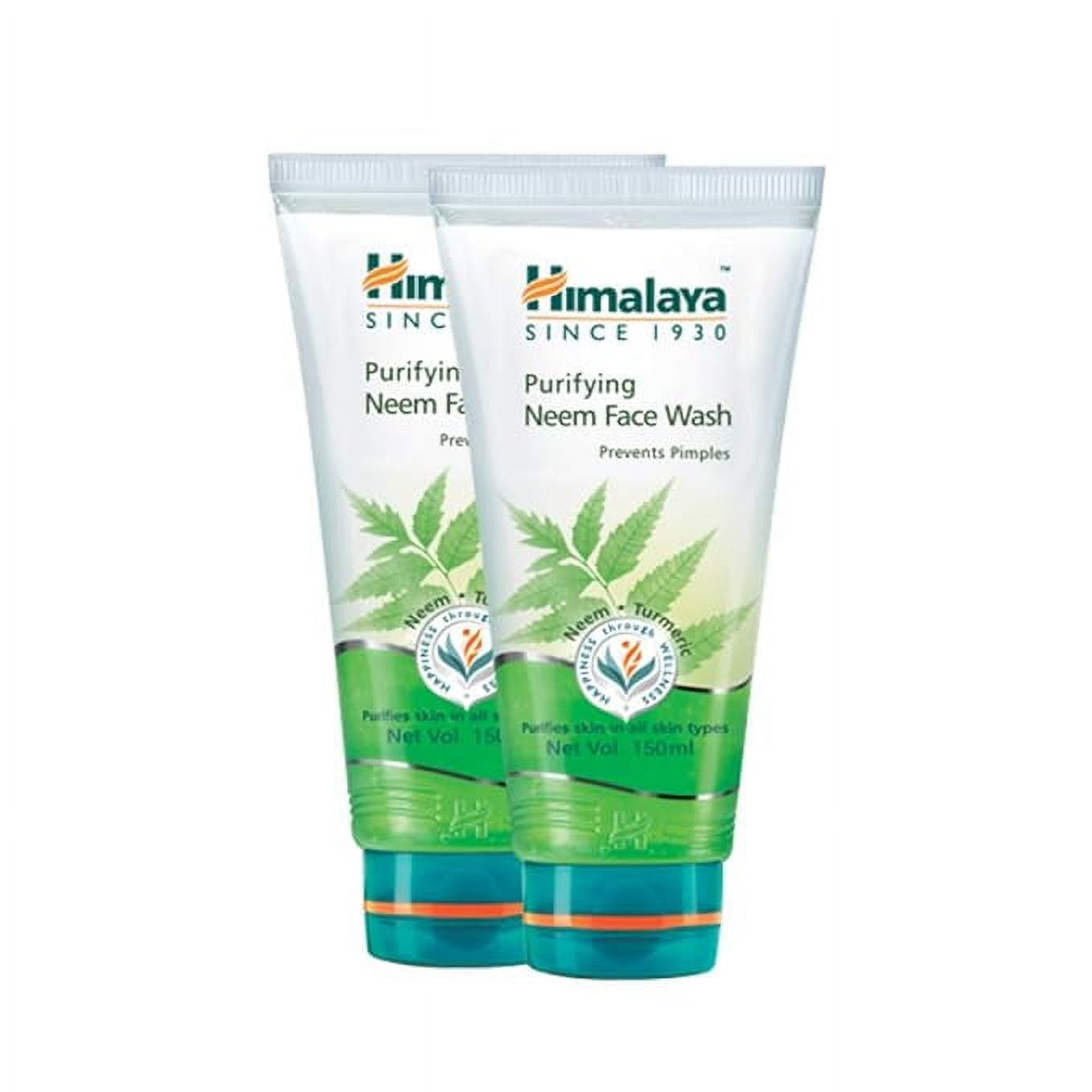 Himalaya Purifying Neem FaceWash, 150ml 2 Pack Offer (ValuePack)