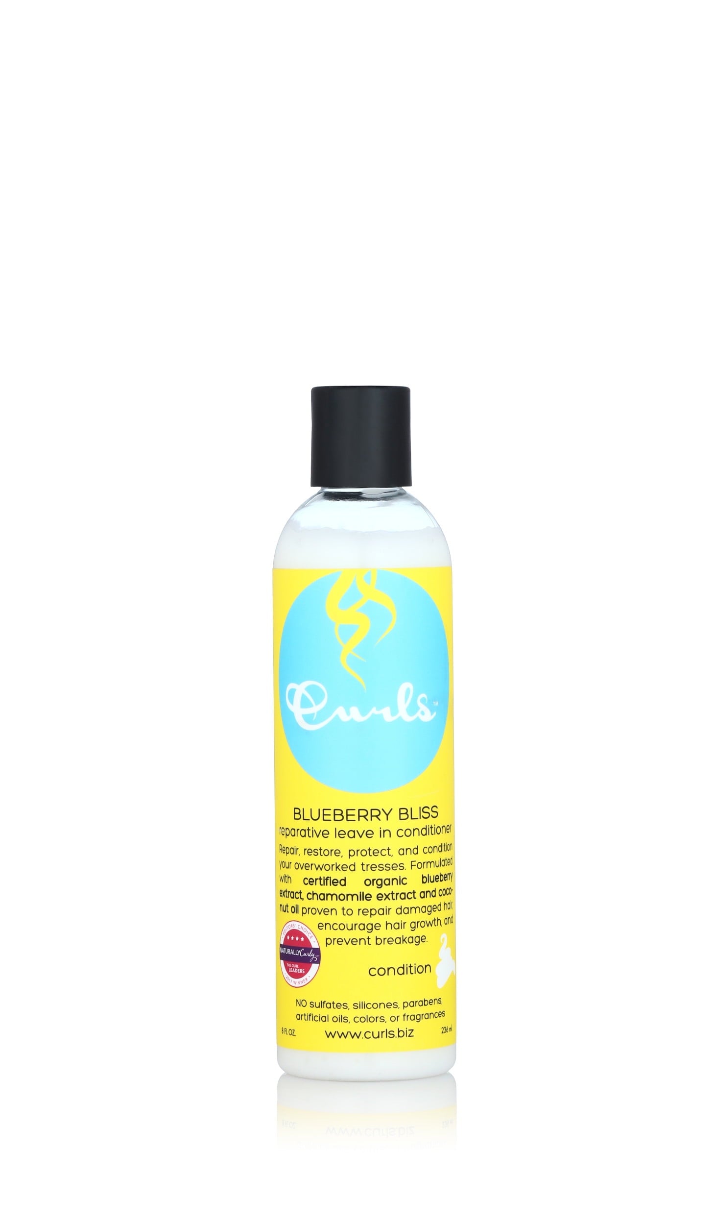 Curls Blueberry Bliss Reparative Leave in Conditioner, Squeeze Dispenser, 8 oz