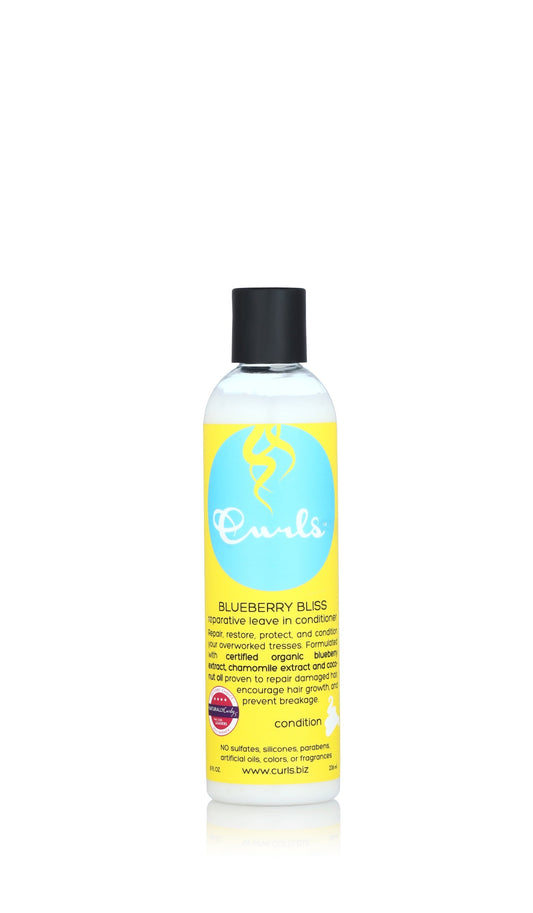 Curls Blueberry Bliss Reparative Leave in Conditioner, Squeeze Dispenser, 8 oz