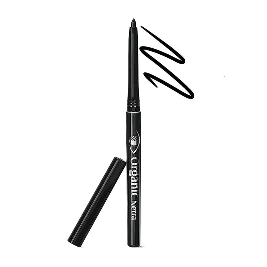 Organic Netra Pure Black Kajal Waterproof, Smudgeproof & Long Lasting Upto 12Hrs Matte Fin