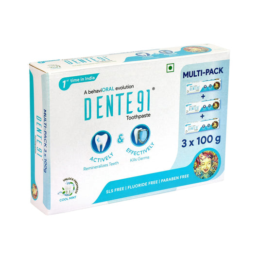 Dente91 Cool Mint Toothpaste| Sensitivity Relief | Repairs Cavities | Fights Gum Disease |
