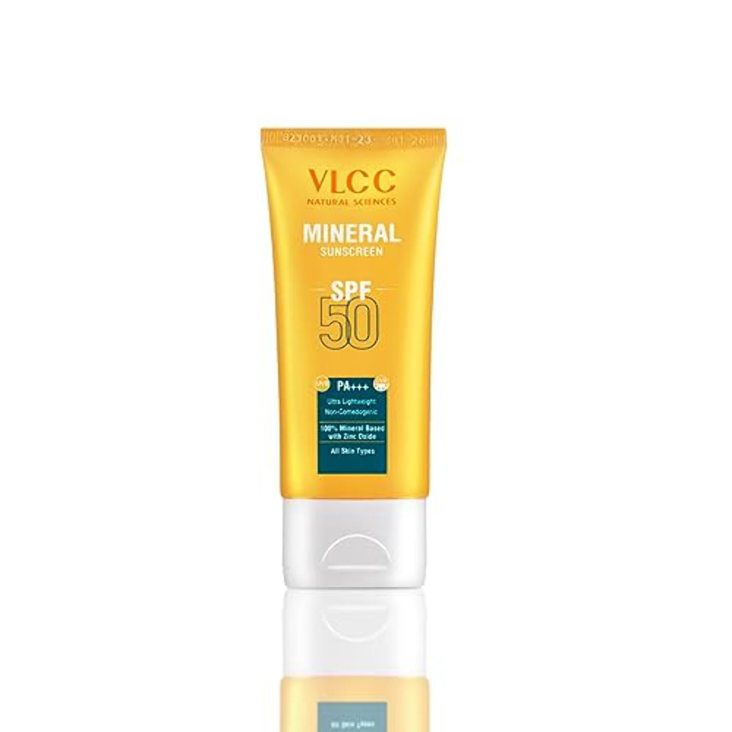 VLCC Mineral Sunscreen SPF 50 PA+++ Ultra Lightweight Non-Comedogenic -50g- Protection fro