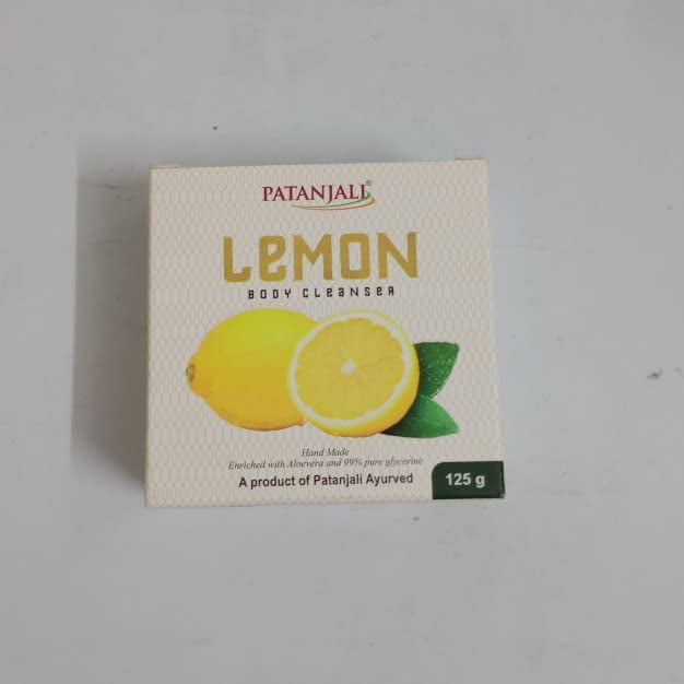 Patanjali Lemon Body Cleanser, 125 g (Buy 2 Get 1 Free)