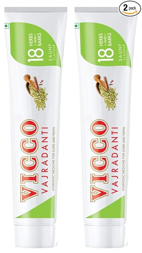 Vicco Vajradanti Saunf Flavour Toothpaste (160Gm) -