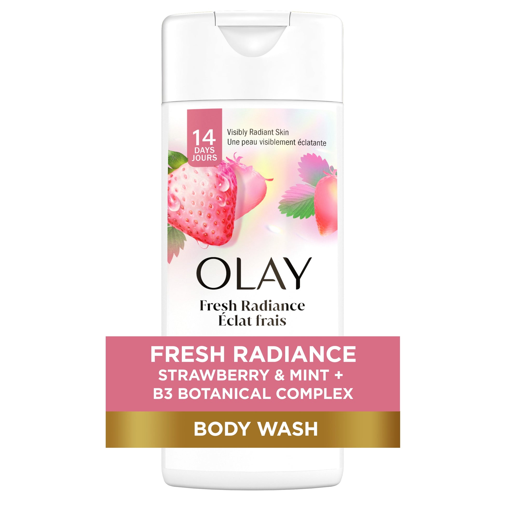 Olay Fresh Outlast BodyWash, Notes of White Strawberry & Mint, 3 fl oz