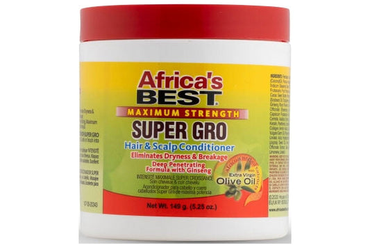 Africaâ€™s Best Maximum Strength Super Gro Hair & Scalp Conditioner, 5.25 oz ., Moisturizi