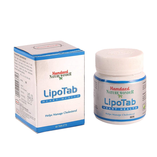 Hamdard Lipotab, White, 120 Count