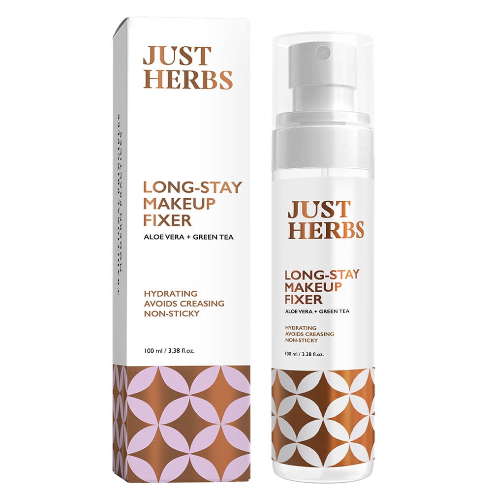Just Herbs Non Sticky Makeup Fixer Long Stay, Setting Spray for Face Makeup with Aloe vera