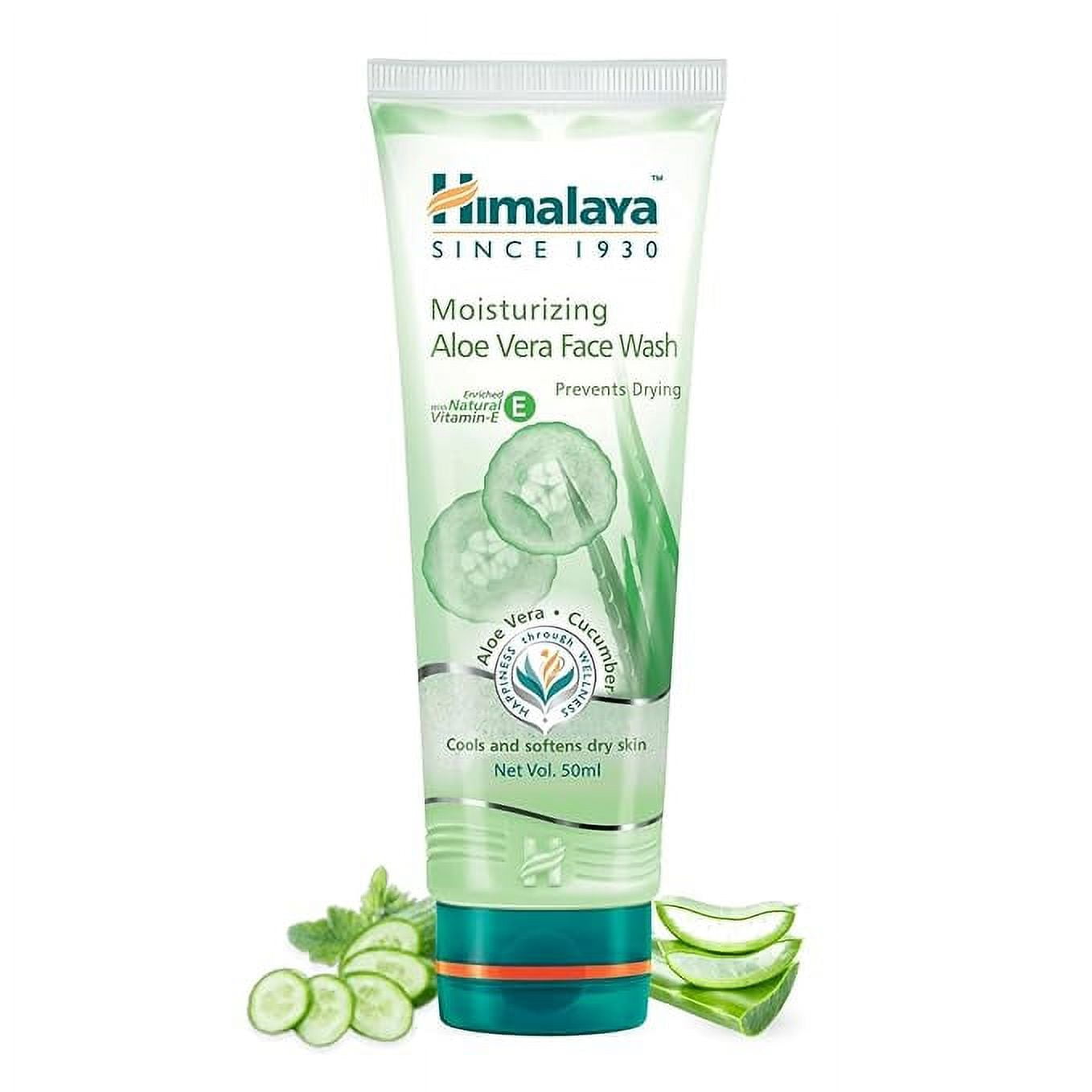 Himalaya Herbals Moisturizing Aloe Vera FaceWash Cream, 50ml