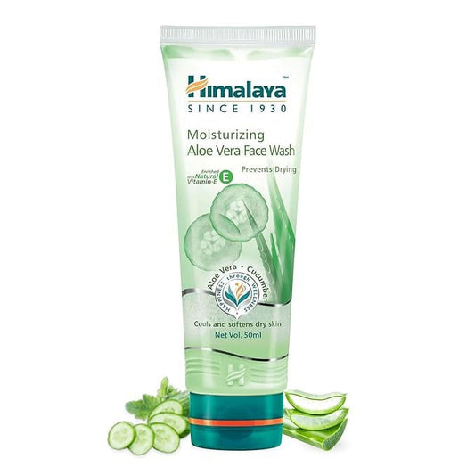 Himalaya Herbals Moisturizing Aloe Vera FaceWash Cream, 50ml