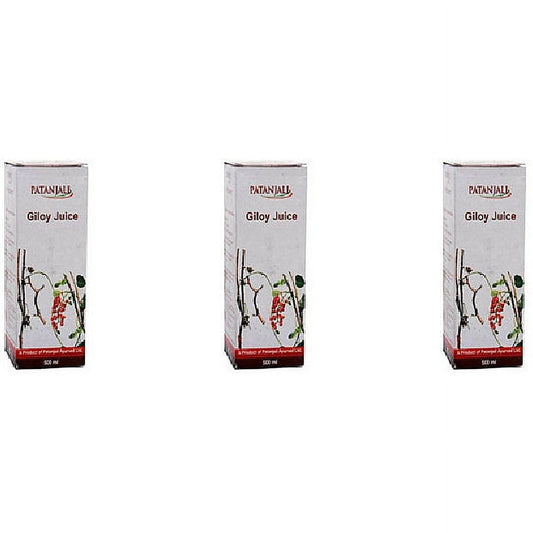 Pack Of 3 - Patanjali Giloy Juice - 500 Ml (17.63 Fl Oz)