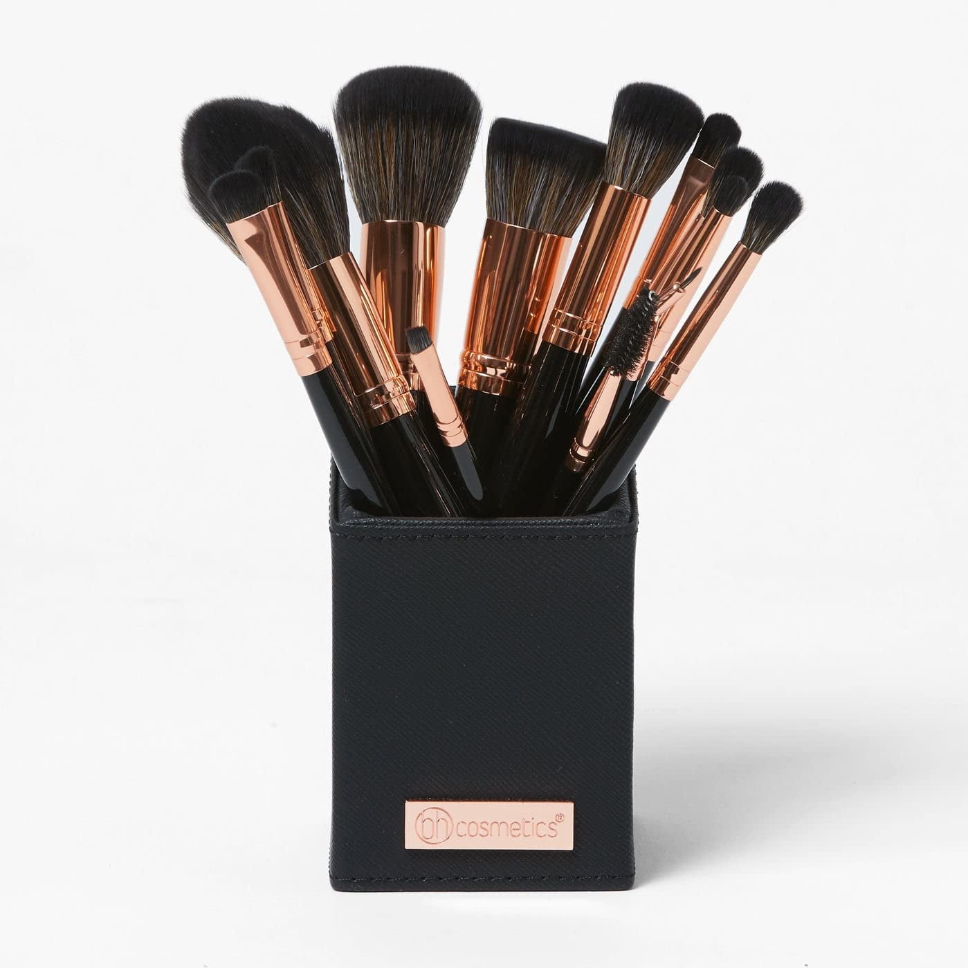 BH STUDIO PRO makeup brush set, BH Signature Rose Gold 13 Piece Brush Set with Holder (bla