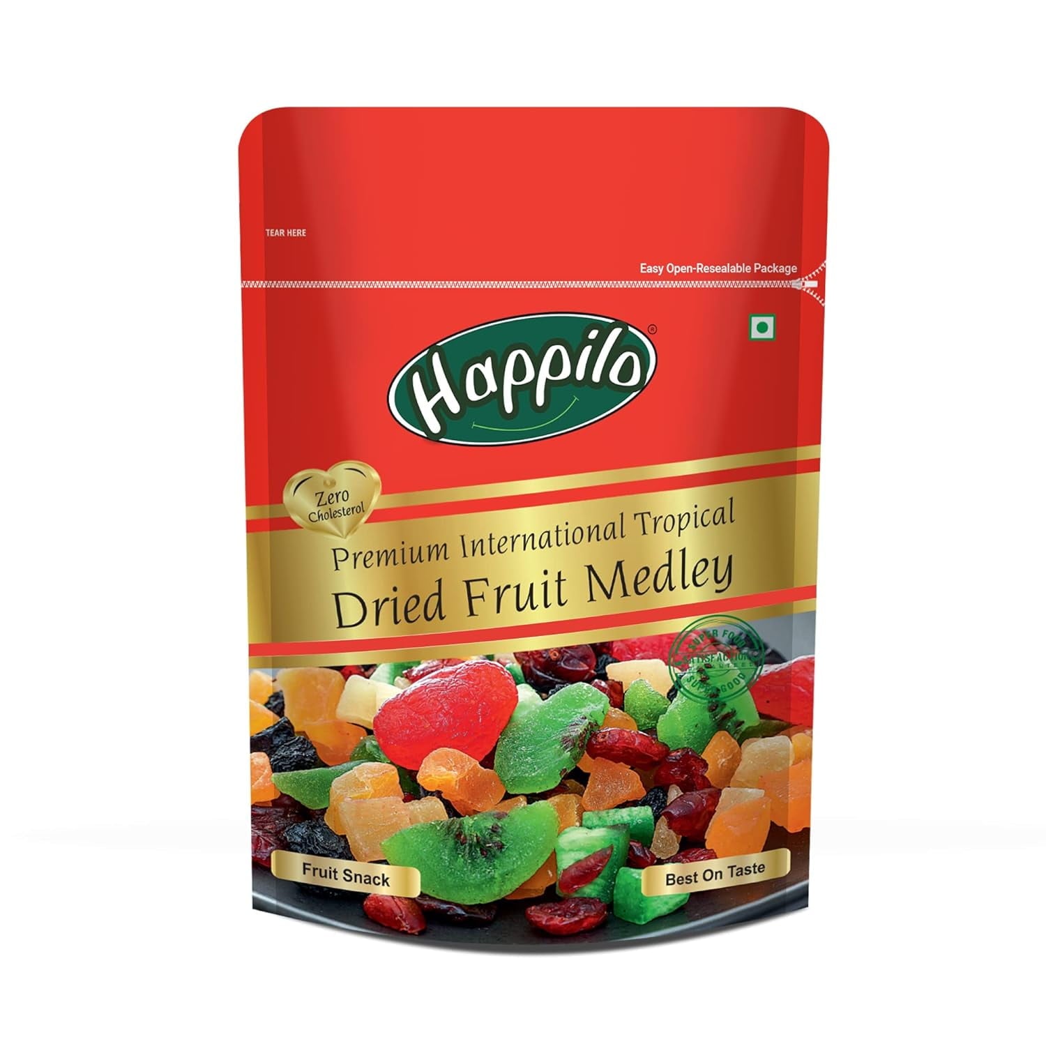 Happilo Premium International Dried Tropical Fruit Medley 200gm, | Wholesome & Vitamin Ric
