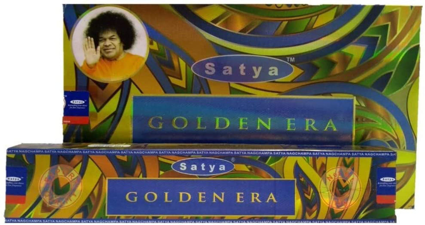 Satya Golden Era Incense Sticks 180 Grams Full Box