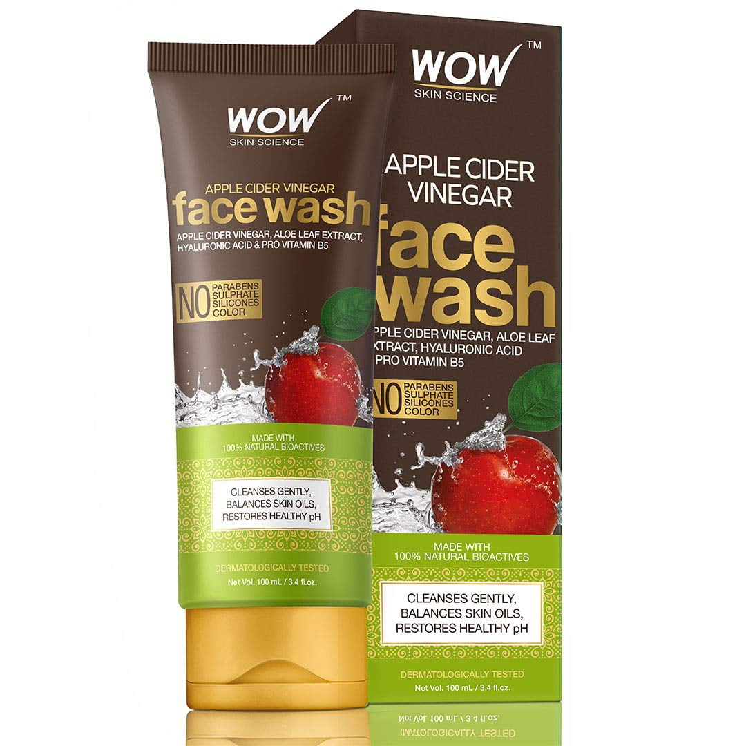 WOW Skin Science Apple Cider Vinegar FaceWash - No Parabens, Sulphate, Silicones & Color (