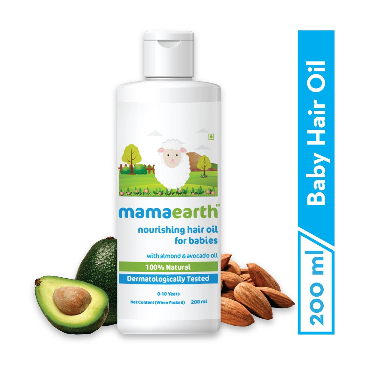 Mamaearth Nourishing Baby HairOil With Almond & Avocado Oil(200ml)