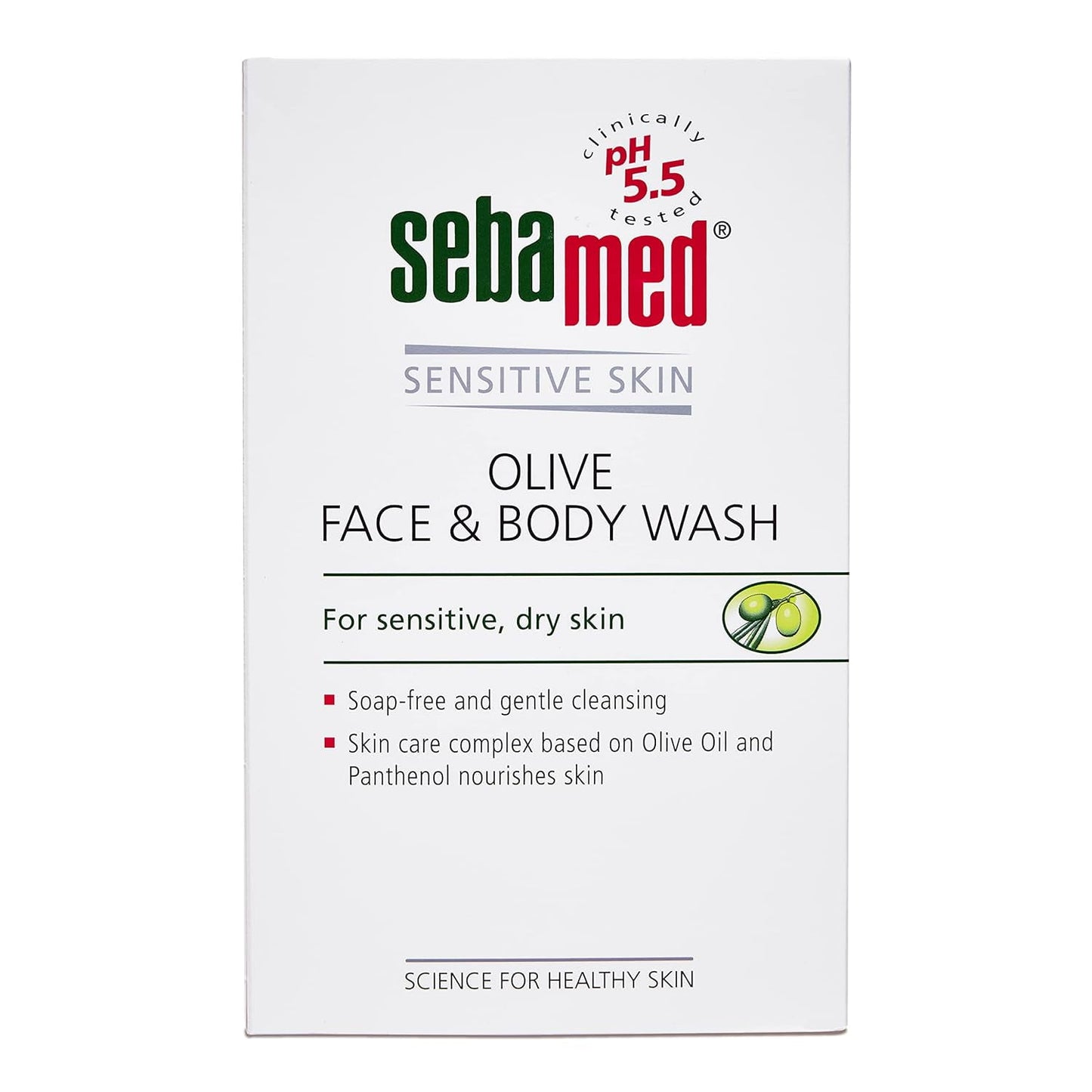 Sebamed Olive Face & BodyWash|Ph 5.5|Soap Free|For Sensitive Dry Skin|With Olive Oil And P