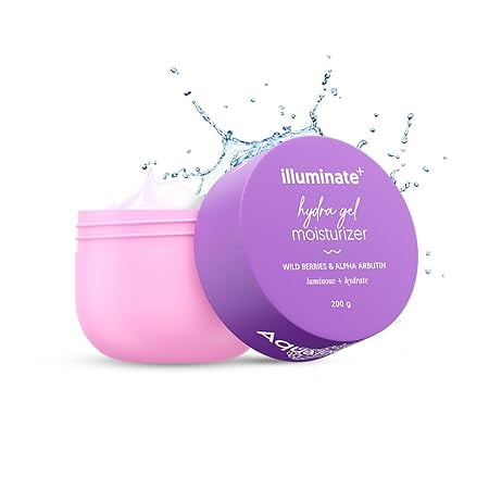 Aqualogica Illuminate + Hydra Gel Moisturizer with Wild Berries & Alpha Arbutin-200gm