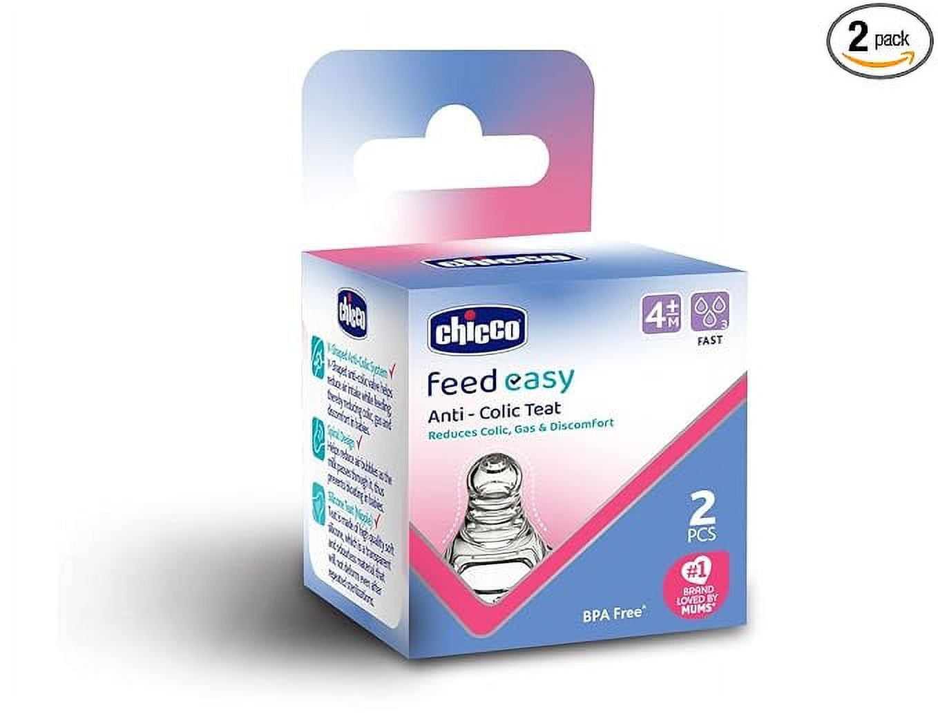 CHICCO Feed Ease Teat 2M+ Medium SIL 2PCS India