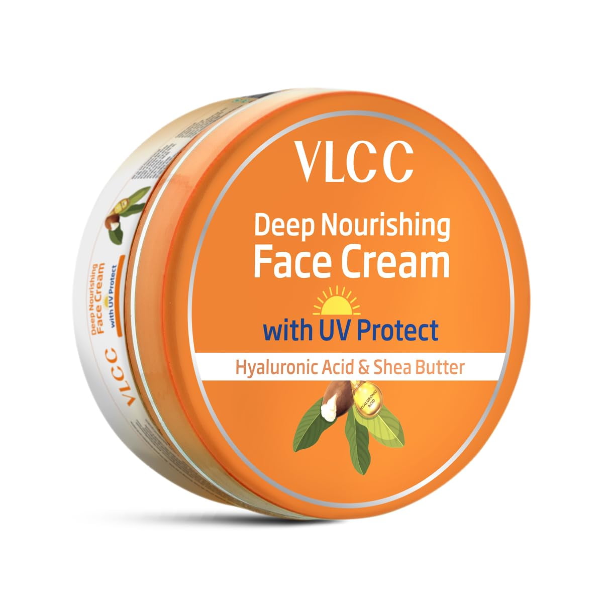 Vlcc Deep Nourishing Face Cream With Uv Protect - 200G | With Hyaluronic Acid & Shea Butte
