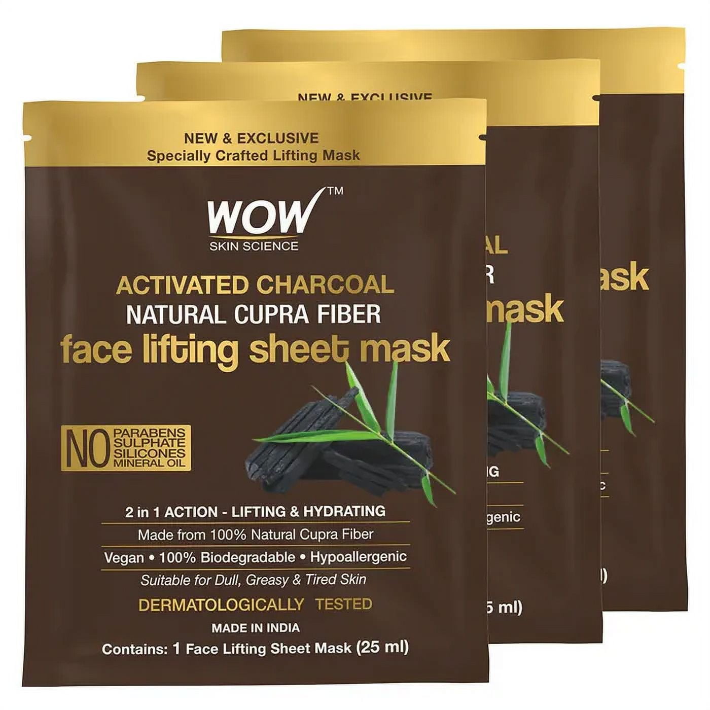 Wow Skin Science Charcoal Sheet Mask,