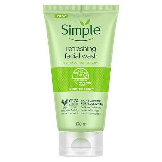 Simple Kind To Skin Refreshing Facial Wash 100 ml (pack of 2)