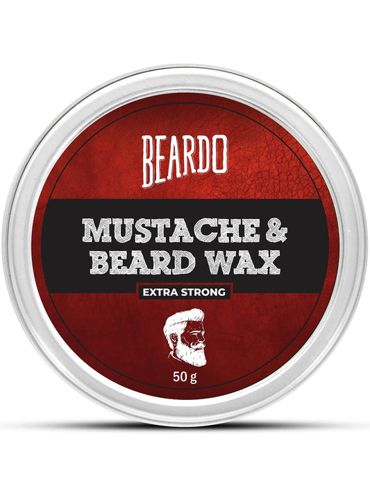Beardo Beard and Mustache Wax Extra Strong, 50 gm | Made in India
