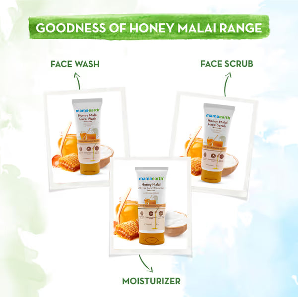 Mamaearth Honey Malai Face Wash: Honey & Malai, 100 ml