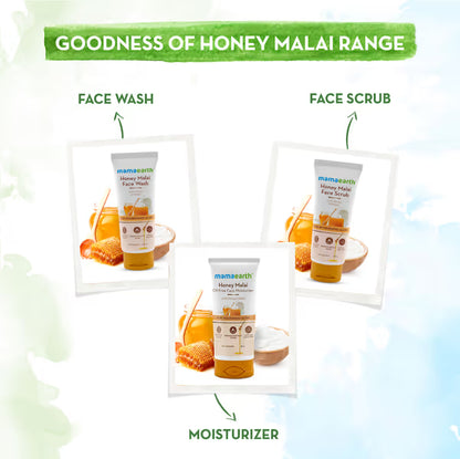 Mamaearth Honey Malai Face Wash: Honey & Malai, 100 ml